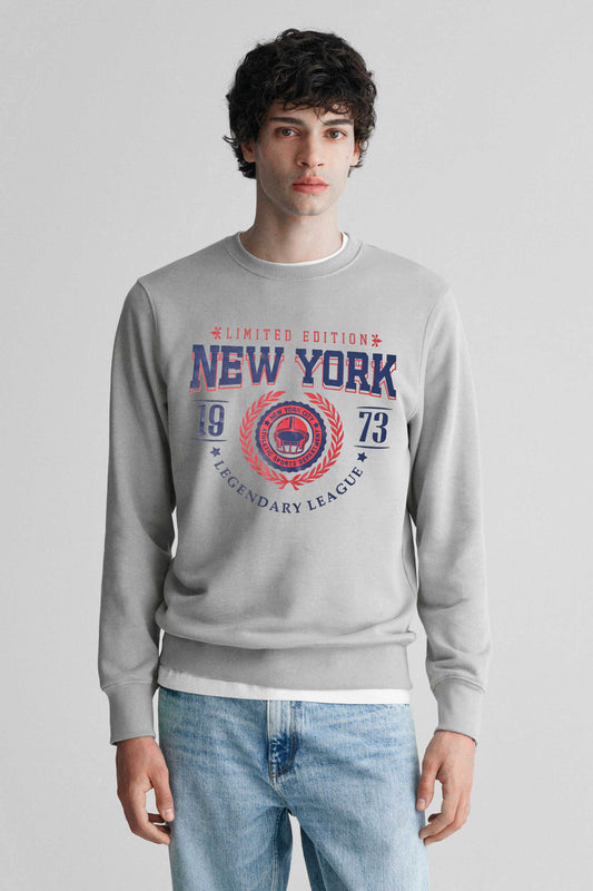 Polo Republica Men's New York Printed Fleece Sweat Shirt