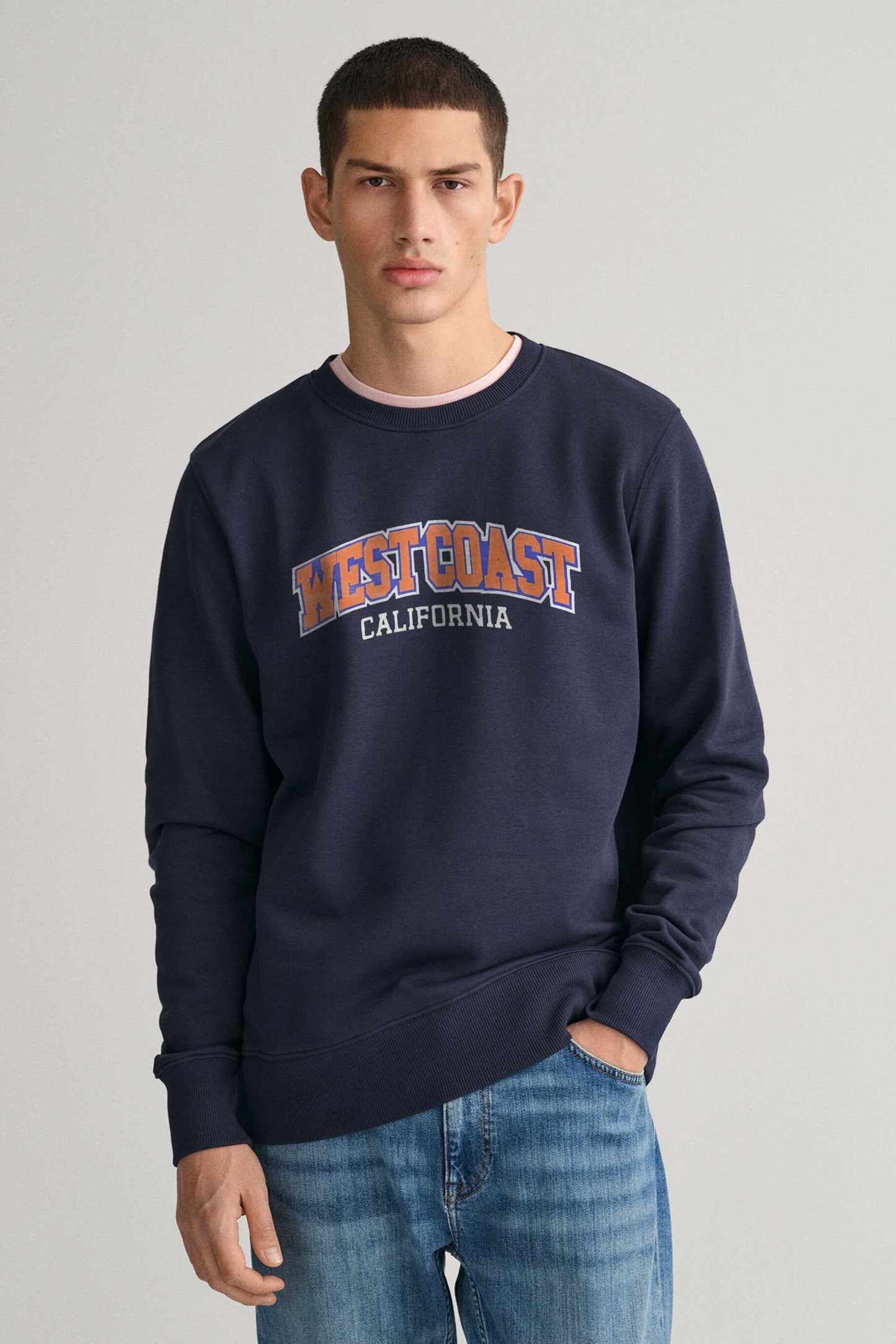 Polo Republica Men's Westcoast Embroidered Fleece Sweat Shirt