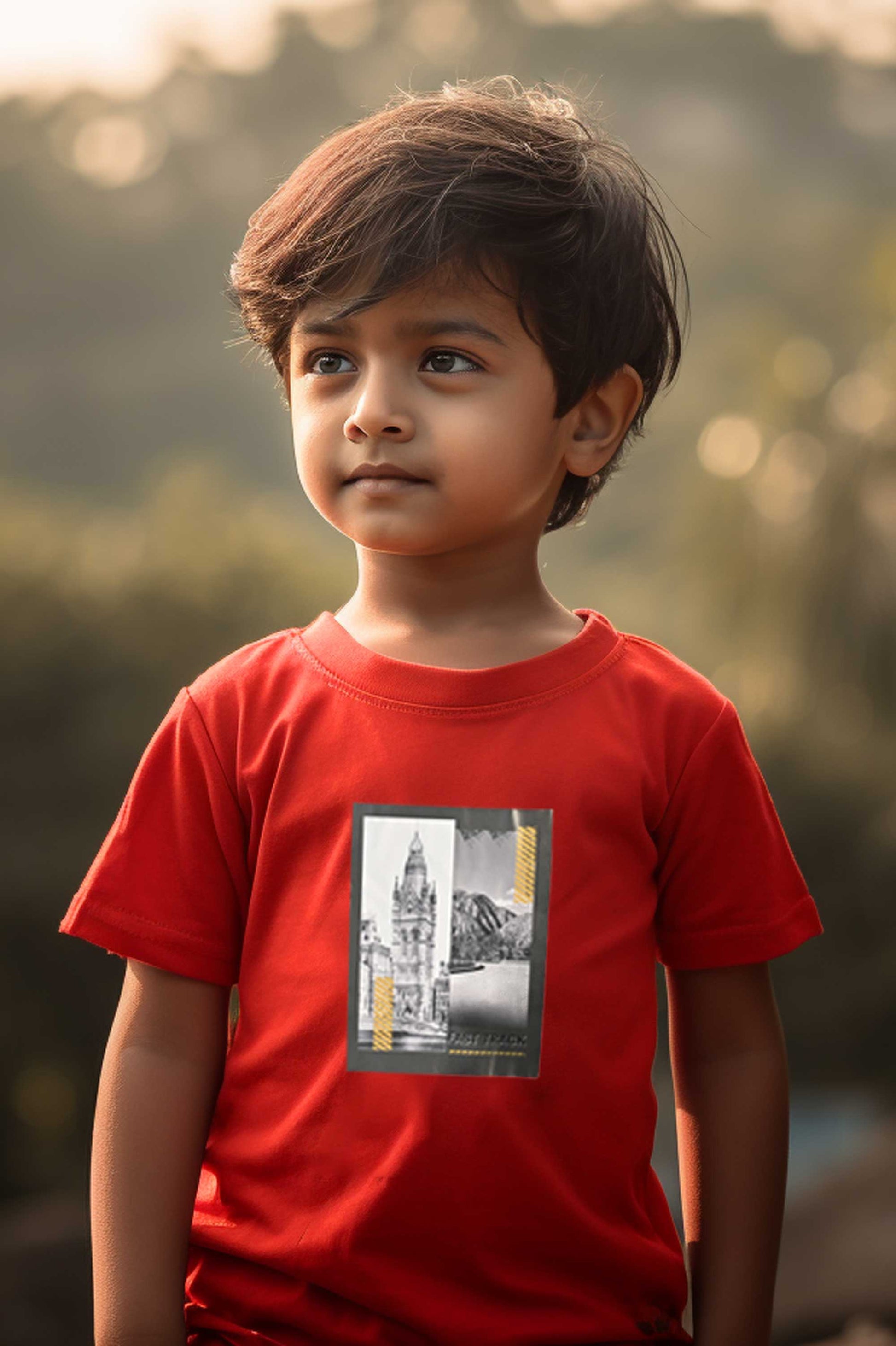 Polo Republica Boy's Fast Track Printed Tee Shirt