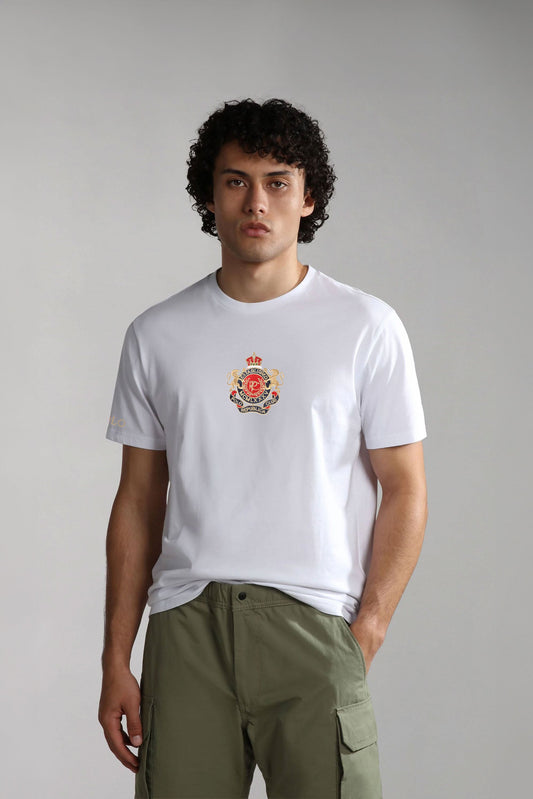 Polo Republica Men's PRC Crest & 8 Embroidered Crew Neck Tee Shirt