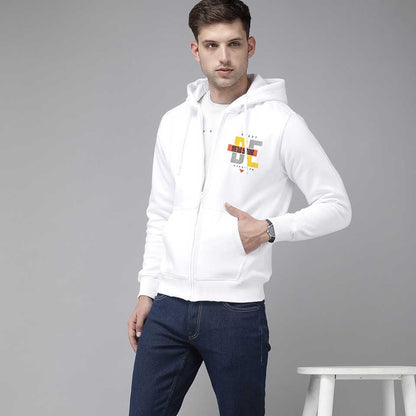 Polo Republica Men's New York Printed Terry Zipper Hoodie