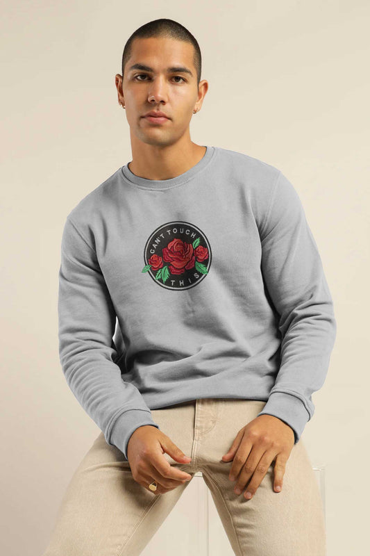 Polo Republica Men's Can't Touch Embroidered Fleece Sweat Shirt