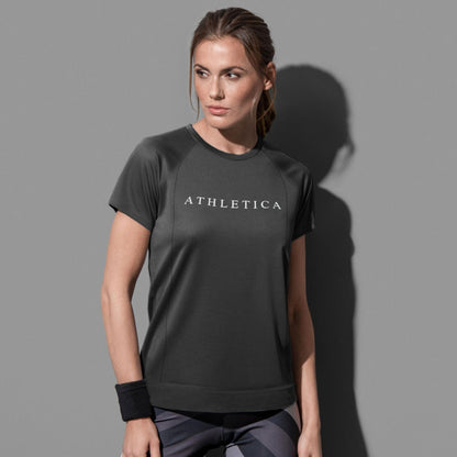 Polo Athletica Women's Raglan Sleeve Activewear Tee Shirt Women's Tee Shirt Polo Republica Black XS 