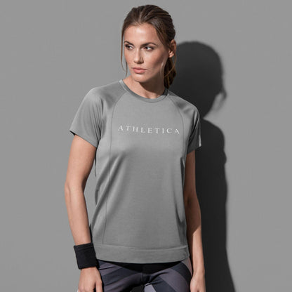 Polo Athletica Women's Raglan Sleeve Activewear Tee Shirt Women's Tee Shirt Polo Republica Graphite XS 