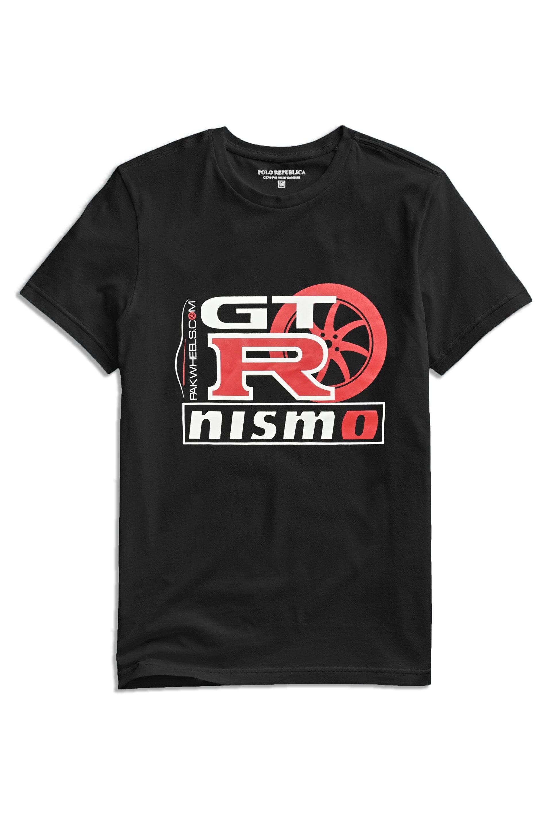 Polo Republica Men's PakWheels GTR NISMO Printed Short Sleeve Tee Shirt Men's Tee Shirt Polo Republica 