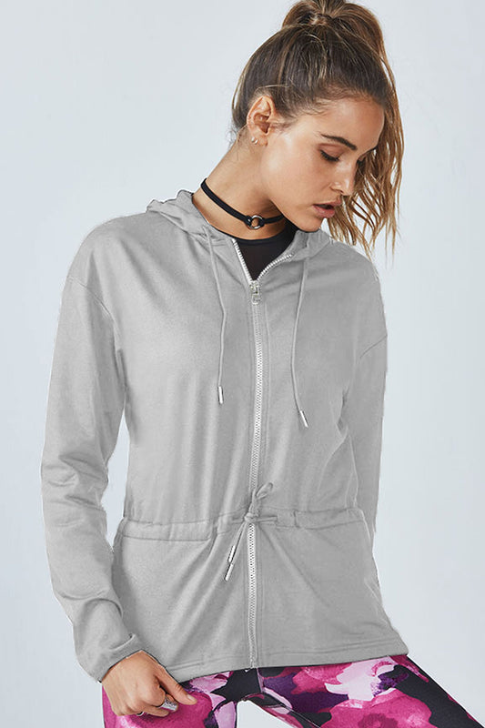 East West Women's Terry Zipper Hoodie