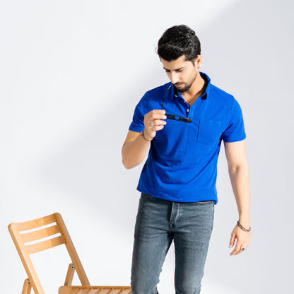 Polo Republica Men's Essentials Pocket Polo Shirt Men's Polo Shirt Polo Republica Royal S 