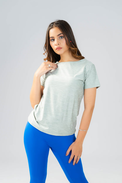 Polo Athletica Women's Boat Neck Activewear Short Sleeve Top Women's Tee Shirt Polo Republica 