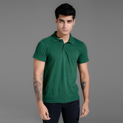 Polo Republica Men's Essentials Short Sleeve Polo Shirt Men's Polo Shirt Polo Republica Bottle Green S 