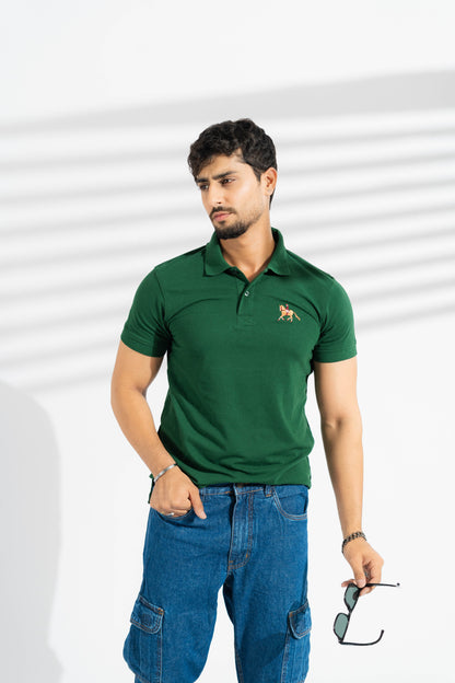 Polo Republica Men's Horse Rider Embroidered Short Sleeve Polo Shirt