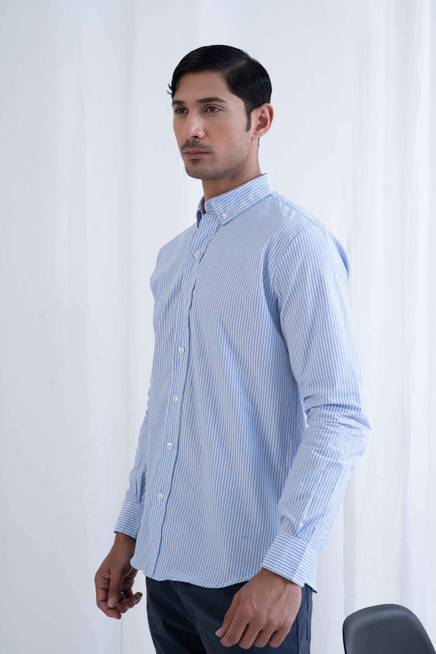 Polo Republica Men's Pinstriped Casual Shirt