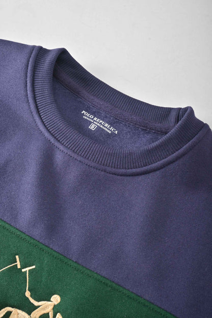 Navy & Bottle Green