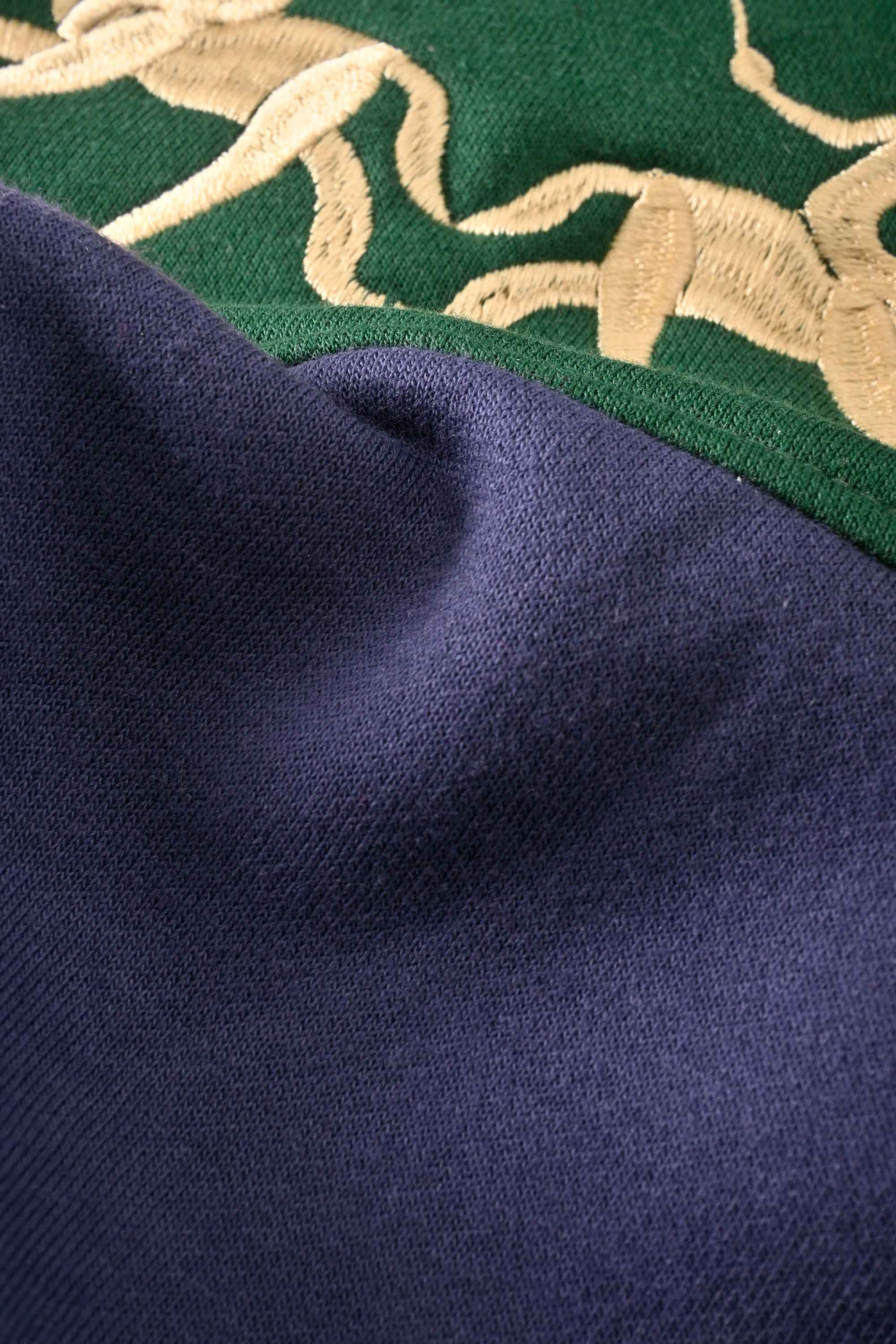 Navy & Bottle Green