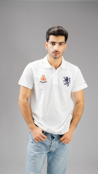 Polo Republica Men's Lion Polo & Crest Embroidered Short Sleeve Polo Shirt