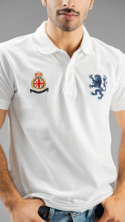 Polo Republica Men's Lion Polo & Crest Embroidered Short Sleeve Polo Shirt