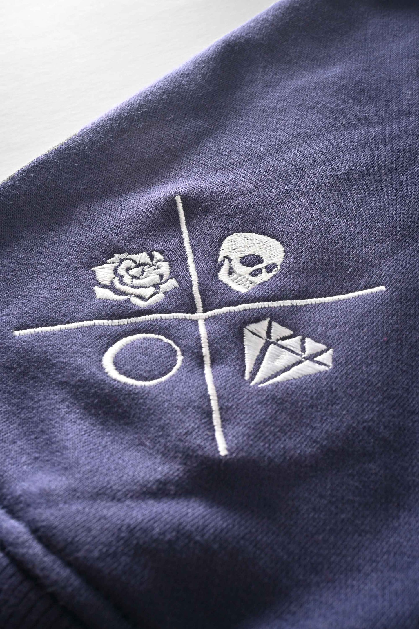 Polo Republica Men's Fear Embroidered Quarter Zipper Sweat Shirt
