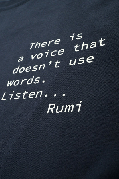 Polo Republica Men's Rumi Quote Printed Crew Neck Tee Shirt