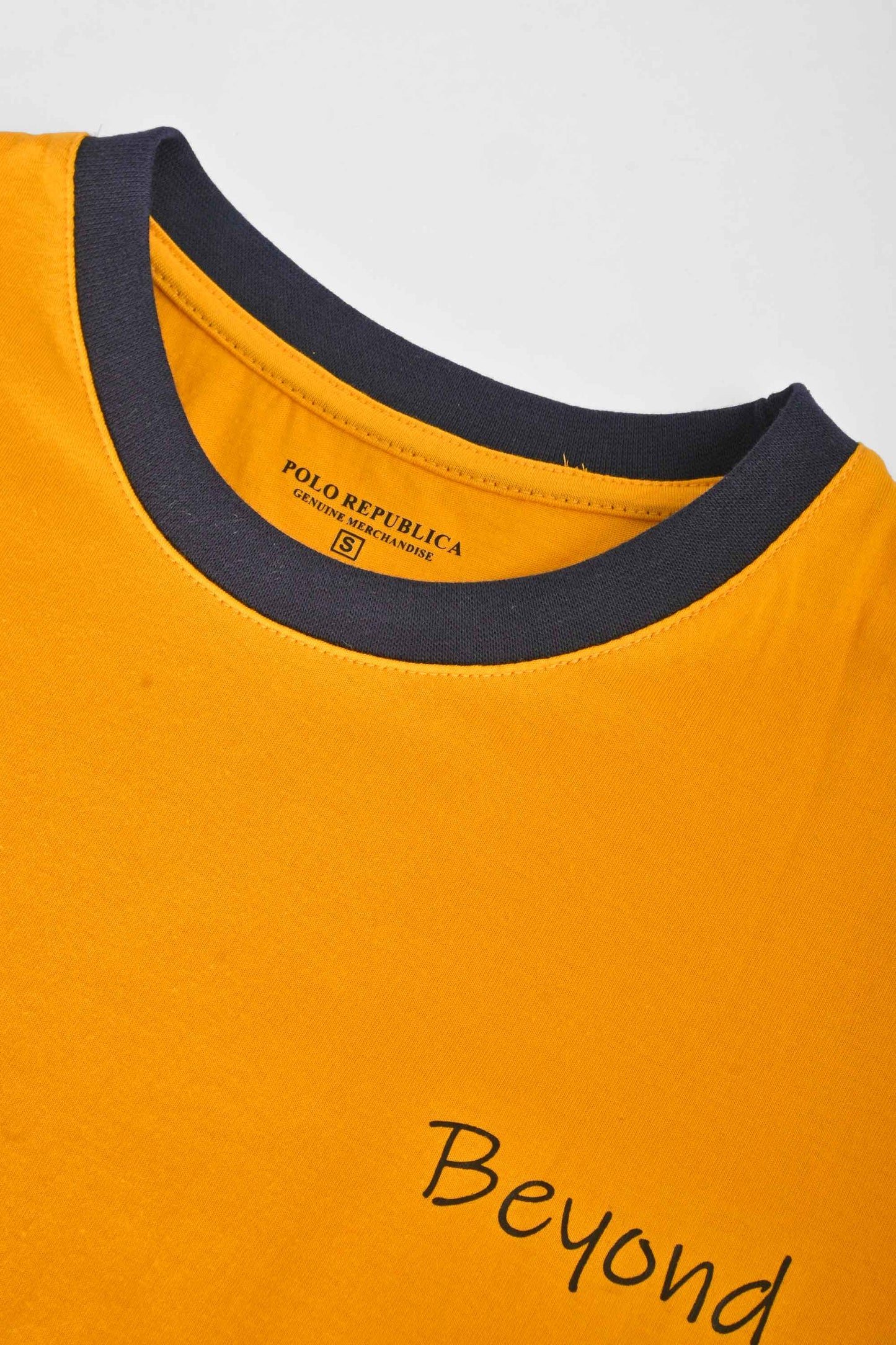 Polo Republica Beyond Circumstances Men's T-Shirt - CEO Collection Yellow & Navy