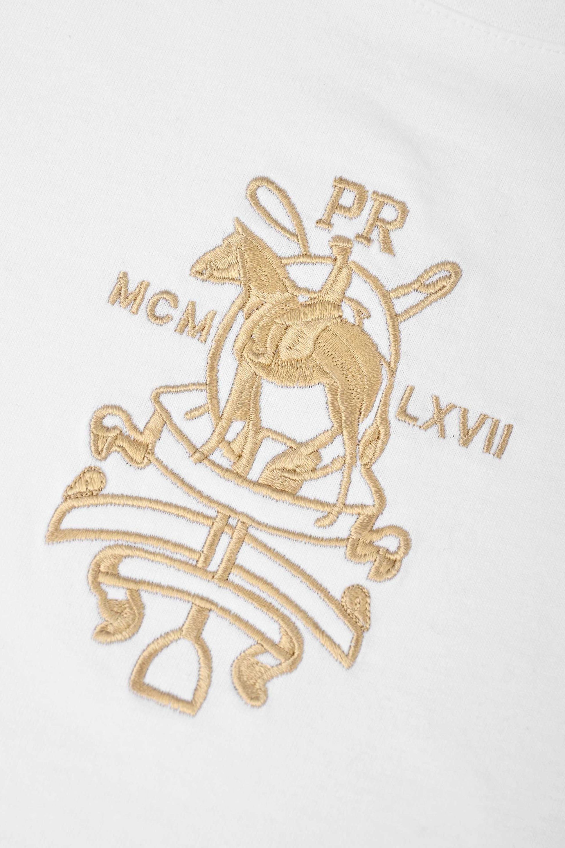 Polo Republica Men's PR MCM Embroidered Crew Neck Tee Shirt