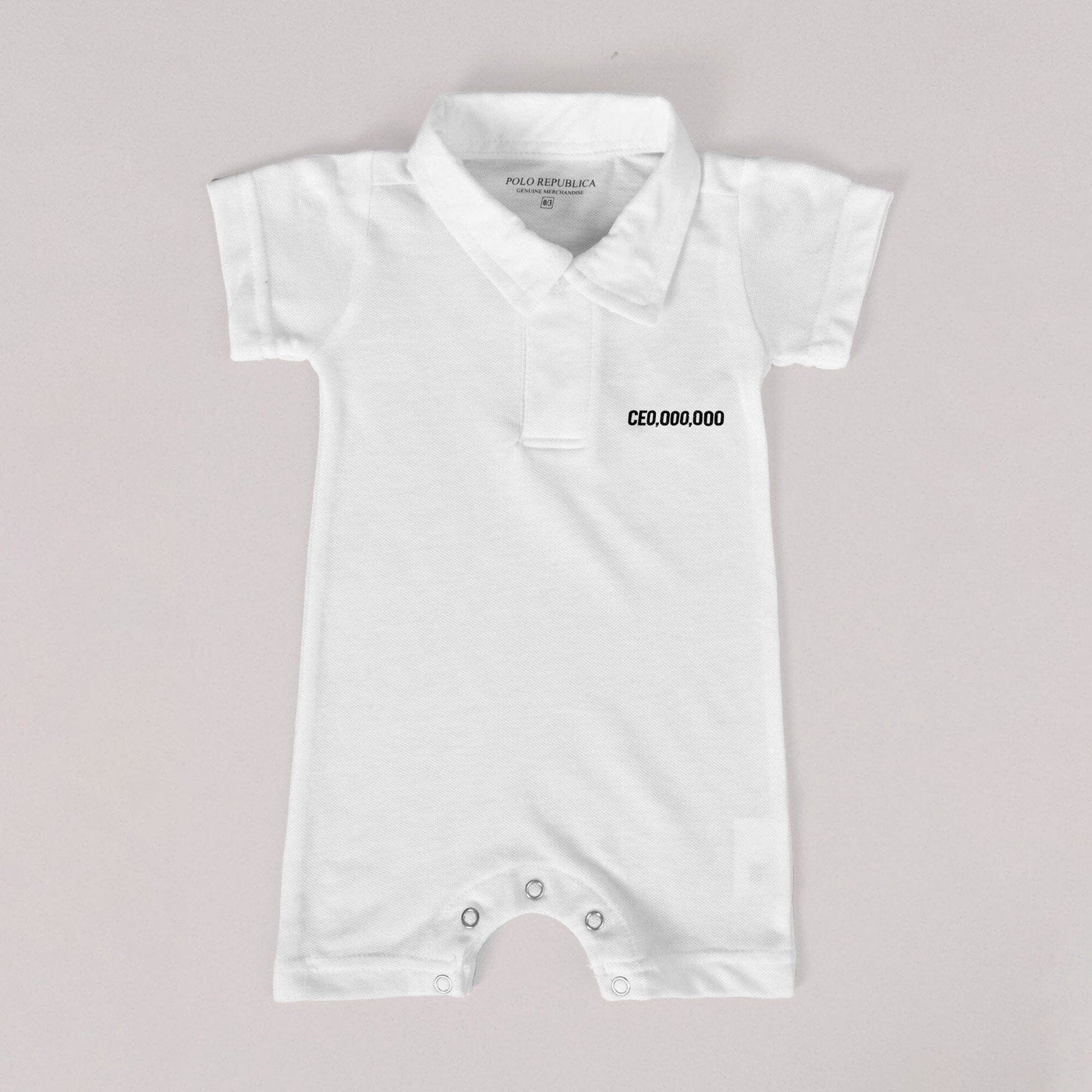 Polo Republica CEO Printed Baby Romper