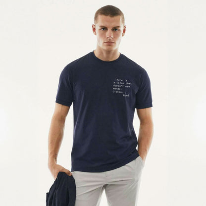 Polo Republica Men's Rumi Quote Printed Crew Neck Tee Shirt