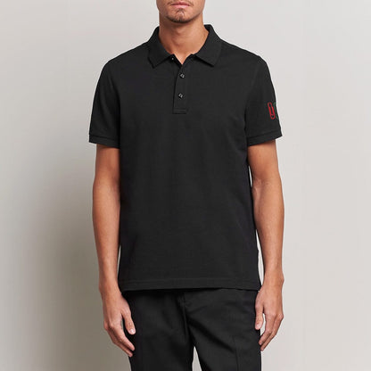 Polo Republica Men's Paper Clips Embroidered Polo Shirt Men's Polo Shirt Polo Republica Black S 