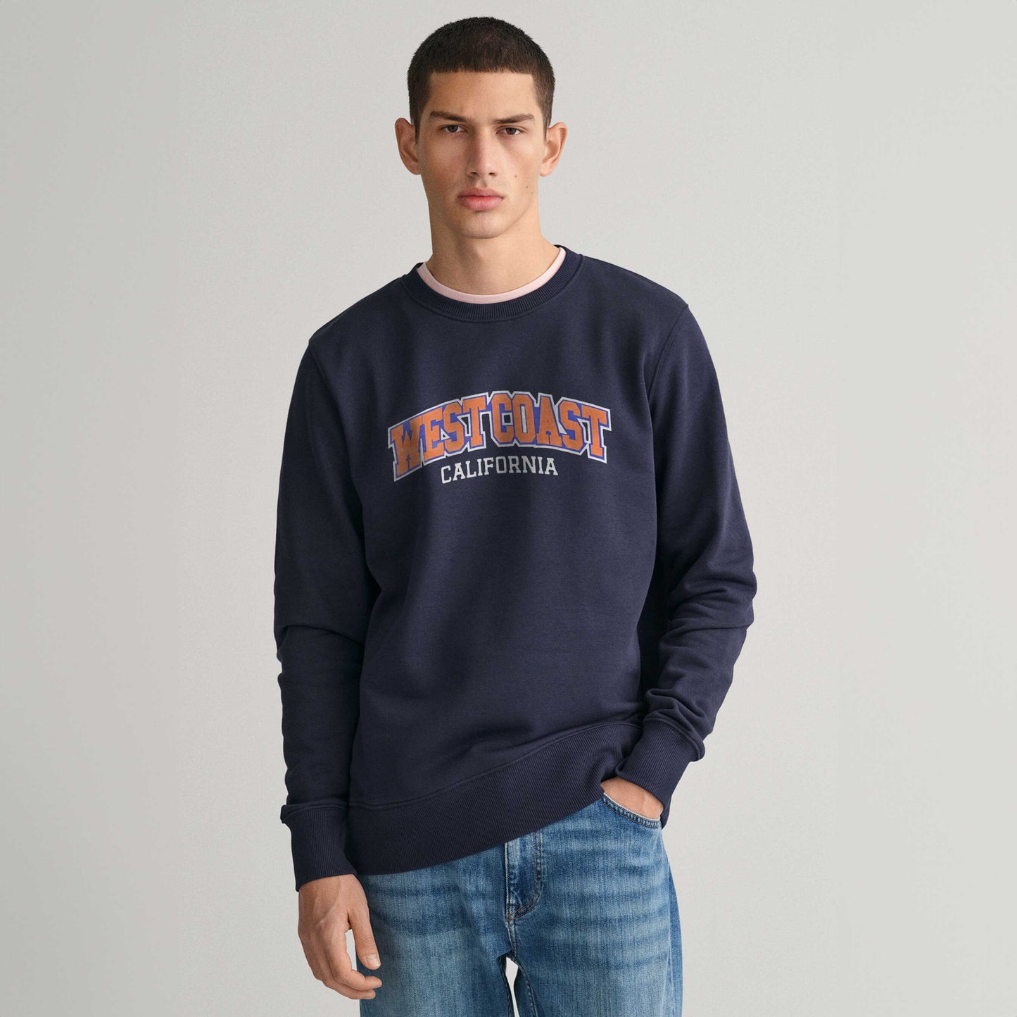 Polo Republica Men's Westcoast Embroidered Fleece Sweat Shirt