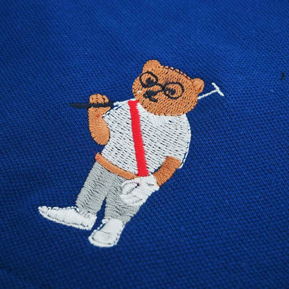 Polo Republica Men's Bear & Crest Embroidered Pique Shorts Men's Shorts Polo Republica 