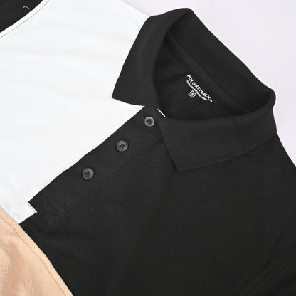 Polo Republica Men's Orlova Contrast Panels Style Polo Shirt