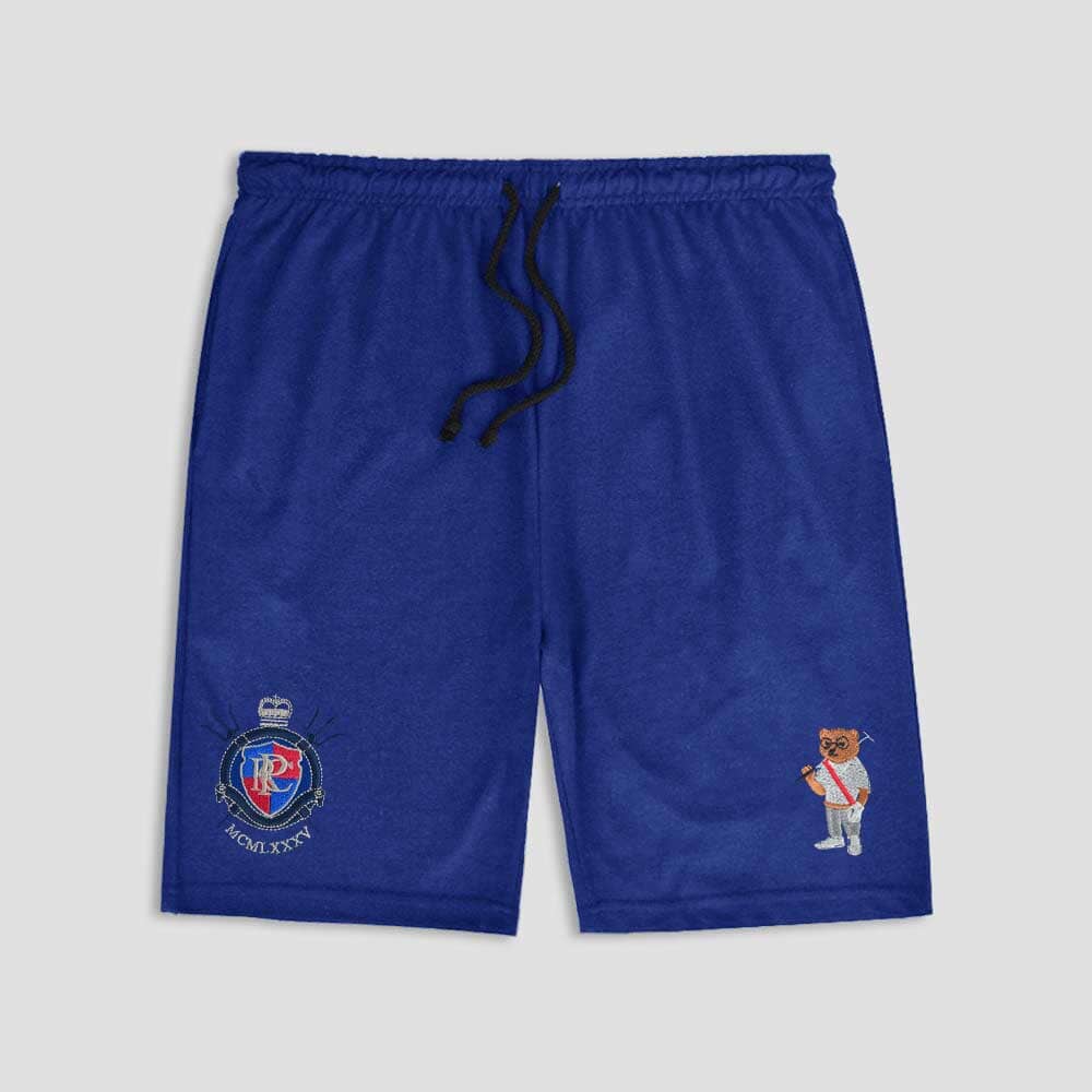 Polo Republica Men's Bear & Crest Embroidered Pique Shorts Men's Shorts Polo Republica Royal S 