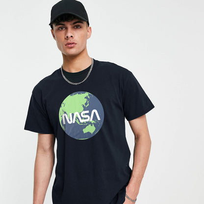 Polo Republica Men's Nasa & Moon Printed Crew Neck Tee Shirt Men's Tee Shirt Polo Republica 