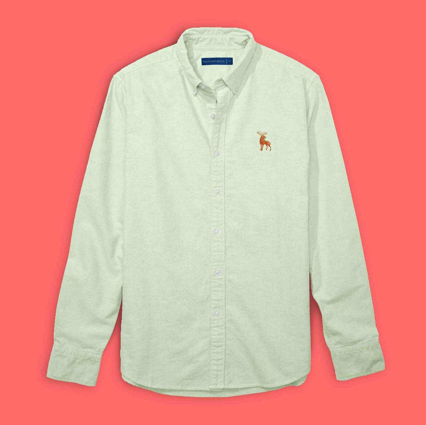 Polo Republica Men's Moose Embroidered Premium Casual Shirt Men's Casual Shirt Polo Republica 