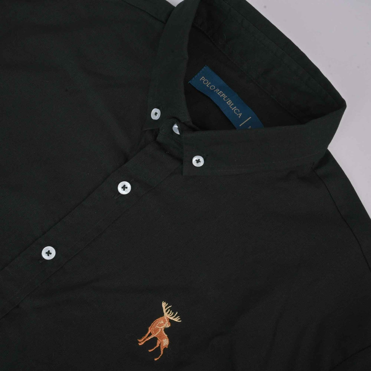 Polo Republica Men's Moose Embroidered Premium Casual Shirt Men's Casual Shirt Polo Republica 