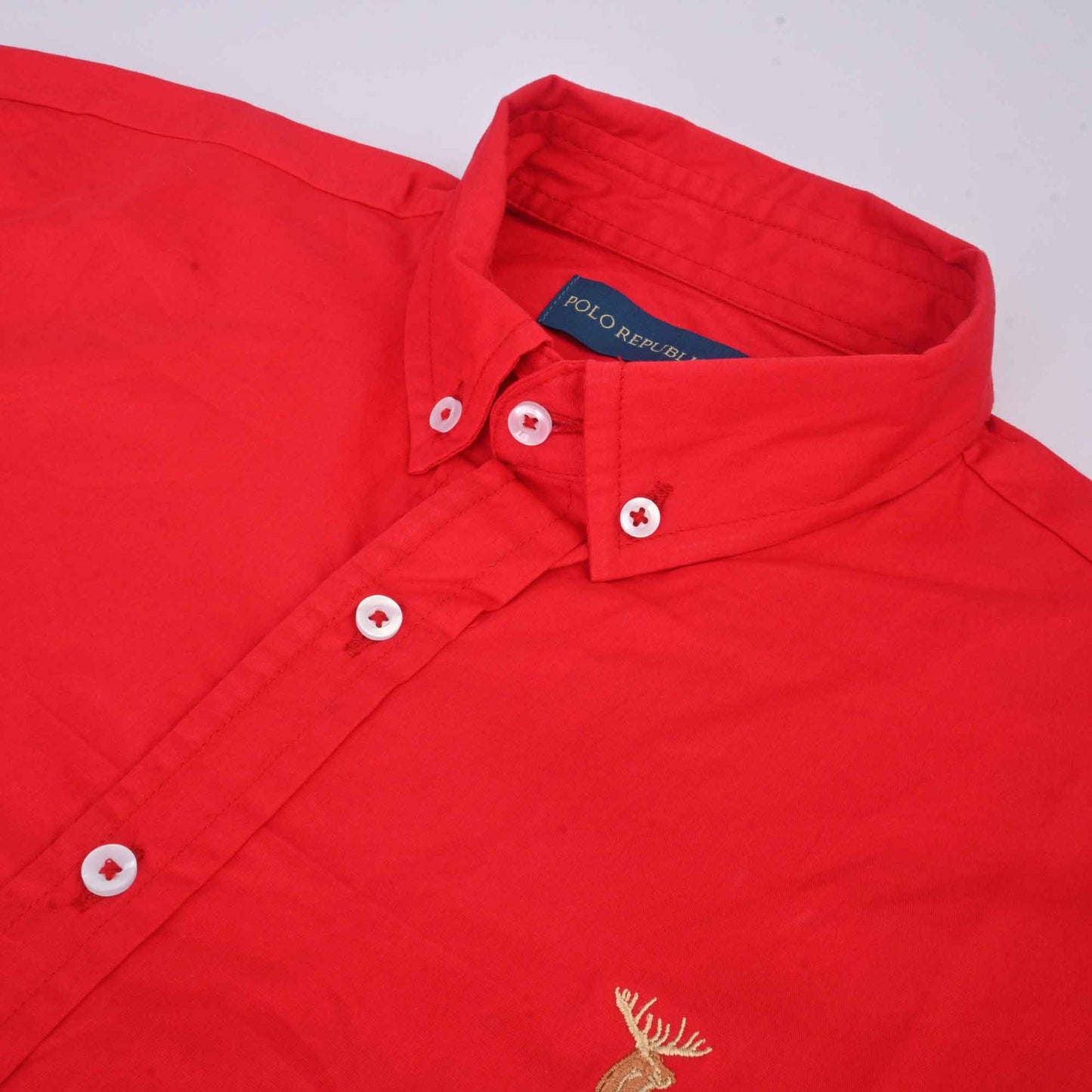 Polo Republica Men's Moose Embroidered Premium Casual Shirt Men's Casual Shirt Polo Republica 