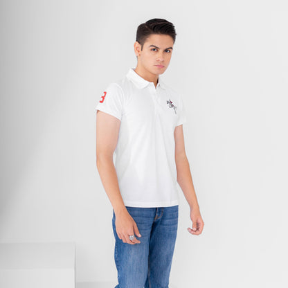 Polo Republica Men's Horse & 8 Embroidered Short Sleeve Polo Shirt