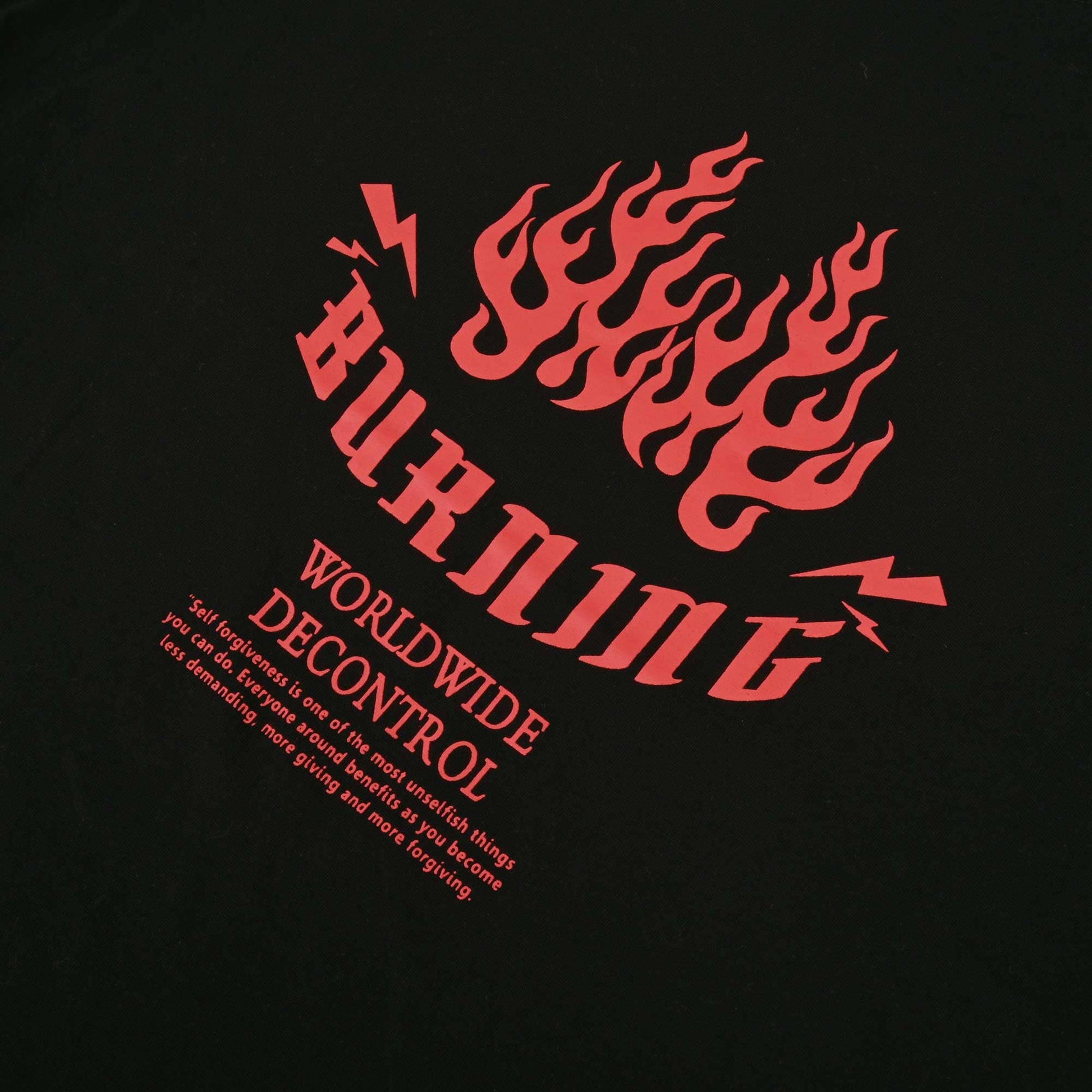 Polo Republica Men's Burning Printed Short Sleeve Tee Shirt Men's Tee Shirt Polo Republica 