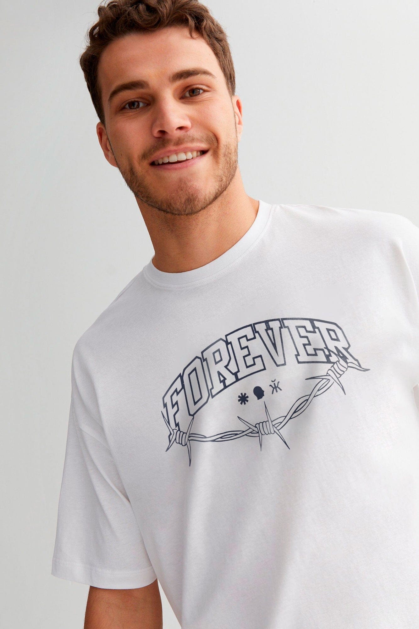 Polo Republica Men's Forever Printed Crew Neck Tee Shirt