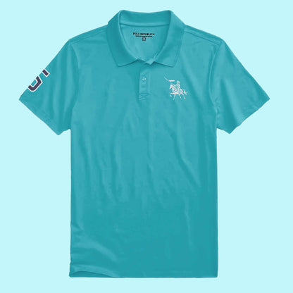 Polo Republica Men's Cavalry & 5 Embroidered Short Sleeve Polo Shirt