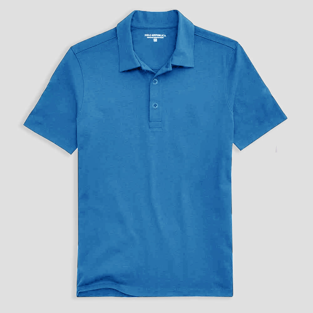 Polo Republica Men's Birgunj Activewear Short Sleeve Polo Shirt Men's Polo Shirt Polo Republica Blue S 