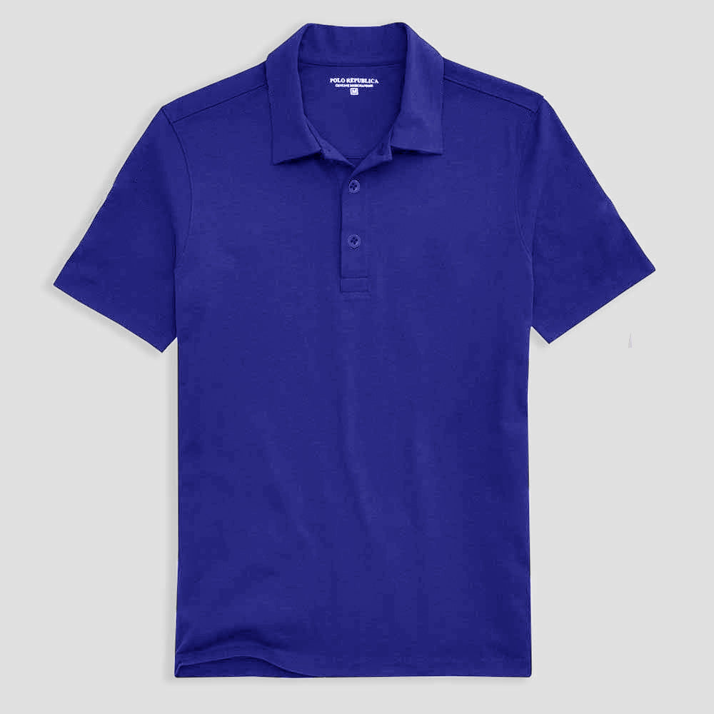 Polo Republica Men's Birgunj Activewear Short Sleeve Polo Shirt Men's Polo Shirt Polo Republica Royal S 